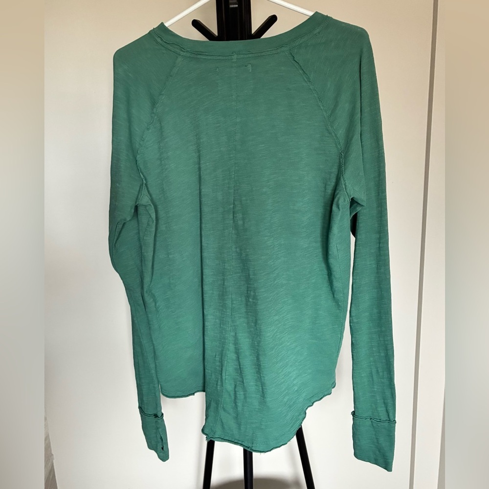 We The Free ARDEN Long Sleeve Tee | XS | Emerald | - Picture 4 of 6